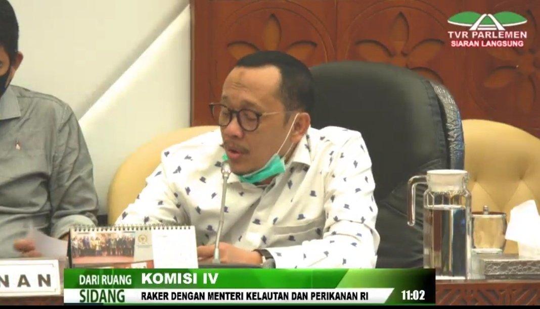 WikiDPR2's tweet photo. #kom4 Hasan A. @NasDem #jatim2 membuka Raker (Virtual) dengan Menteri Kelautan dan Perikanan pada pukul 11:00 WIB dan dinyatakan terbuka untuk umum. https://t.co/JPUXkXKdv9