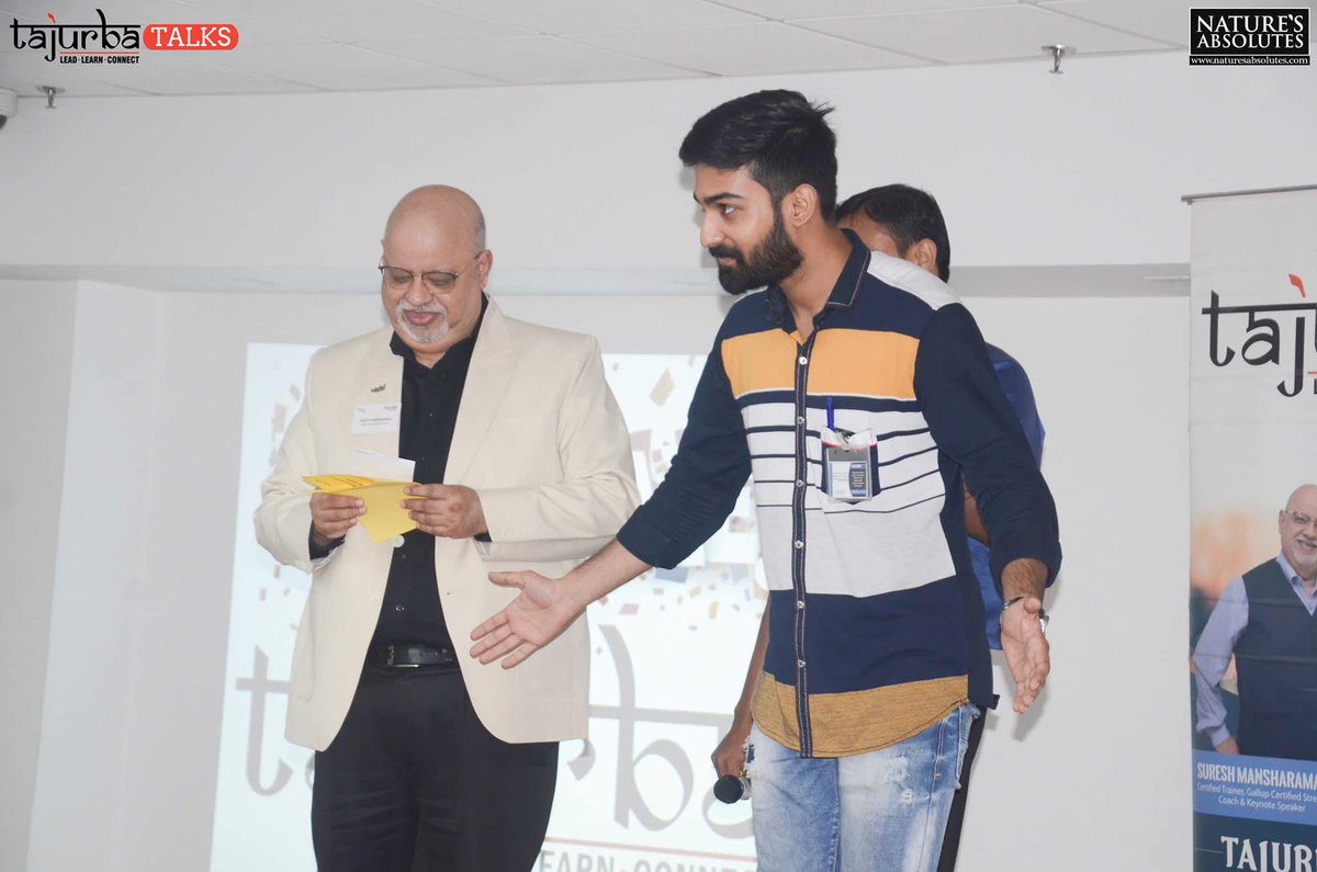 babbarajat's tweet photo. Few years ago I was afraid to be on stage and present myself. The stigma of other ppl judging me &amp; calling me a fool was repetitive thought in my mind. 1 of the greatest exposure I got was due to Mr Suresh Mansharamani (Author and Co-Founder,Tajurba). I thank him whole heartedly. https://t.co/qmbW1KZwPb