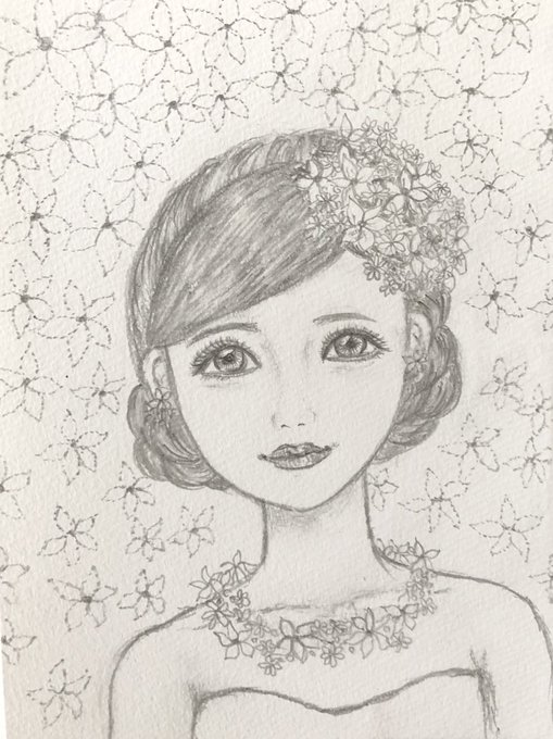 いつだかに描いた娘。

#イラスト好きさんと繋がりたい 
#鉛筆 