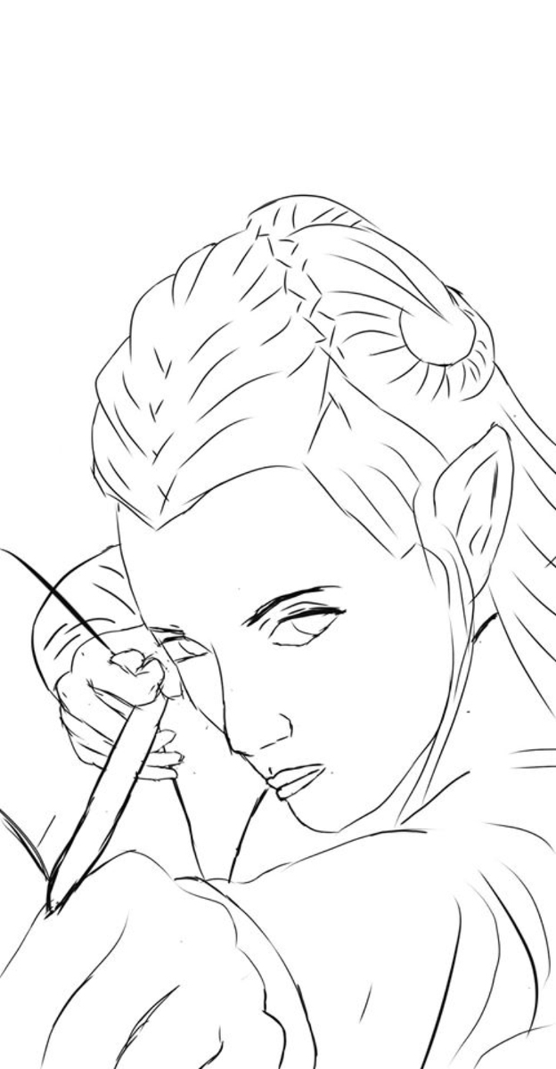 Elfgirl #エルフ #ロリ #蘿莉 #archer #girl #bow #greeneye #金髪 #remake #commission pixiv.net/artworks/82792…