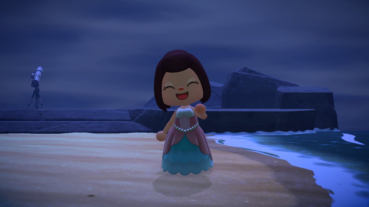 I got the mermaid princess dress  #AnimalCrossing #ACNH #NintendoSwitch