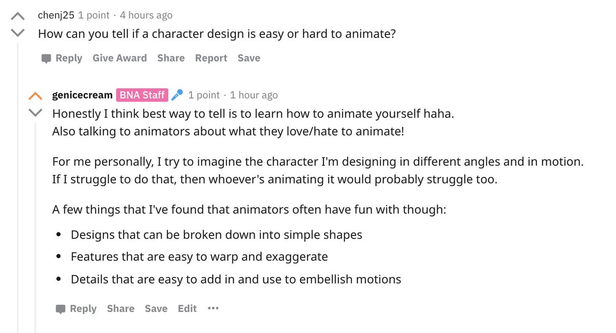 building on a bit to empathy thing- some thoughts on what it looks like to design characters that are easy/fun to animate