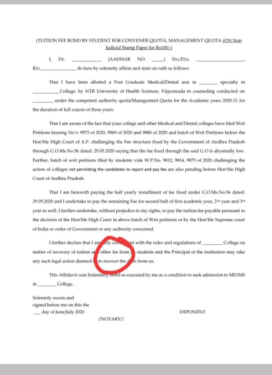Manojroydara's tweet photo. @ysjagan @RameshPV2010 @SRKRSajjala Sir,Pvt medical colleges DEMANDS against G.O 56
1)admissions with affidavit+OTHER FEE
2)NO stipends
>Admissions end by july10.
35days of protest,hunger strikes by us YET NO OFFICIAL ACTION from govt.800+aspiring pg's life at stake
#savego56 https://t.co/RZHRNFsUPA