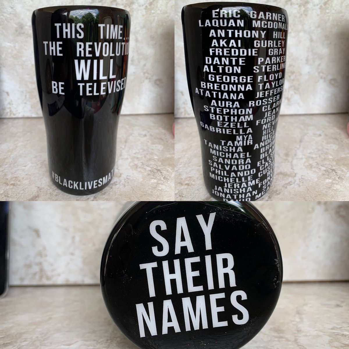 RaeRae2397's tweet photo. Y’all are more than welcome to come support my BLM raffle for the chance to win one of the 3 pictured cups! We included an Ally cup to make sure we stay as inclusive as possible! Tickets are just  $1 and a retweet is free 💜 #BeApartOfTheChange https://t.co/zW9Ml0EaPt
