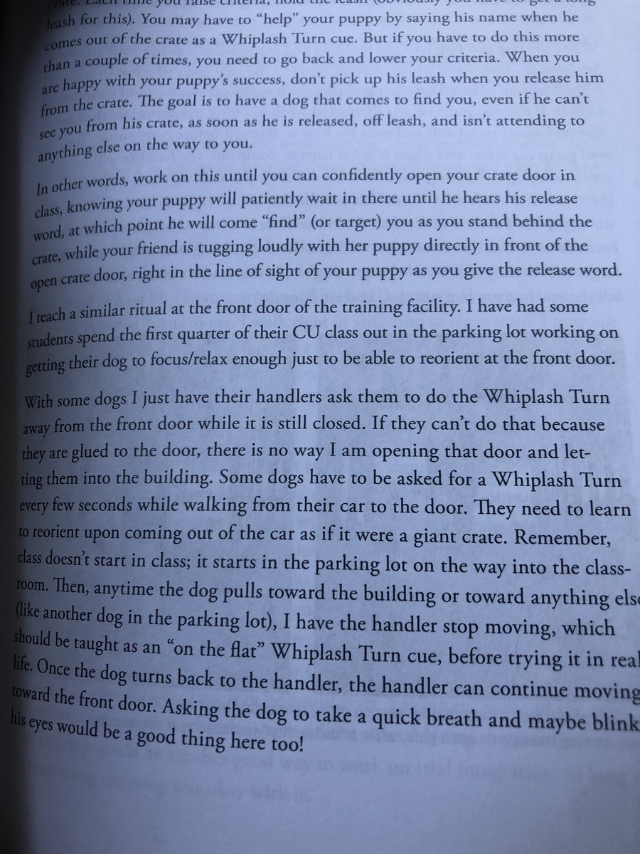 The author of the CU books, who runs in-person classes, tells her students to do exercises in the parking lot until the dog is in a good place to enter and focus. I like this because it really underscores how important she sees it to keep the dogs under threshold.
