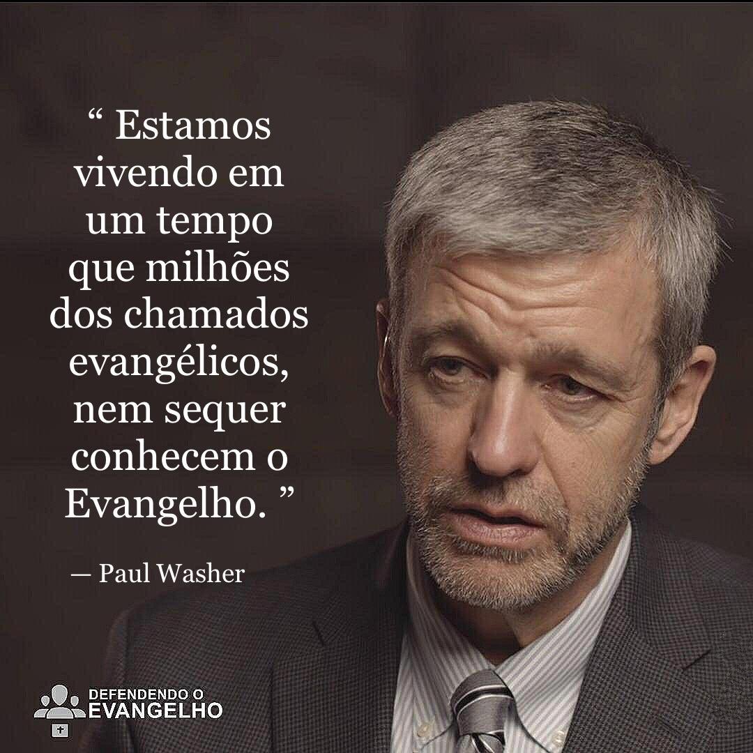 br_washer's tweet photo. Boa noite

"Estamos vivendo em um tempo que milhões dos chamados evangélicos, nem sequer conhecem o Evangelho." — Paul Washer https://t.co/r3amJDxfNi