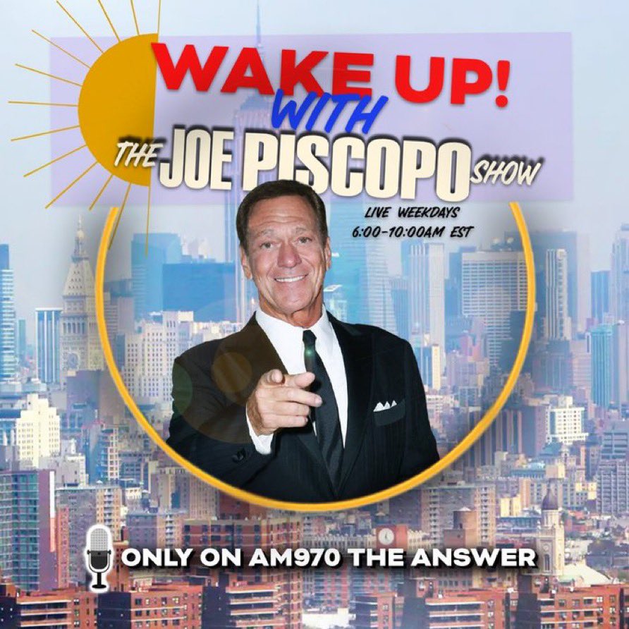 JrzyJoePiscopo's tweet photo. Let’s get #BackToBusiness #CommonSenseRadio #MadeInAmerica
6-10 AM Mon-Fri
@JoePiscopoShow @am970TheAnswer 😊👍🇺🇸 https://t.co/Fjm7C8WMnZ