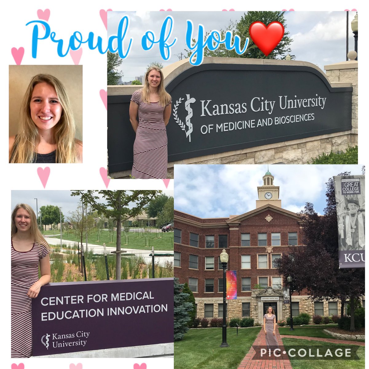 RengersBrenda's tweet photo. Today AJ and I became empty nesters a second time around as we celebrate with our daughter, Elizabeth, in Kansas City, MO upon entering medical school. We are so proud of the perseverance and drive she has shown us in pursuing her dream! https://t.co/zAJC39e2Ez