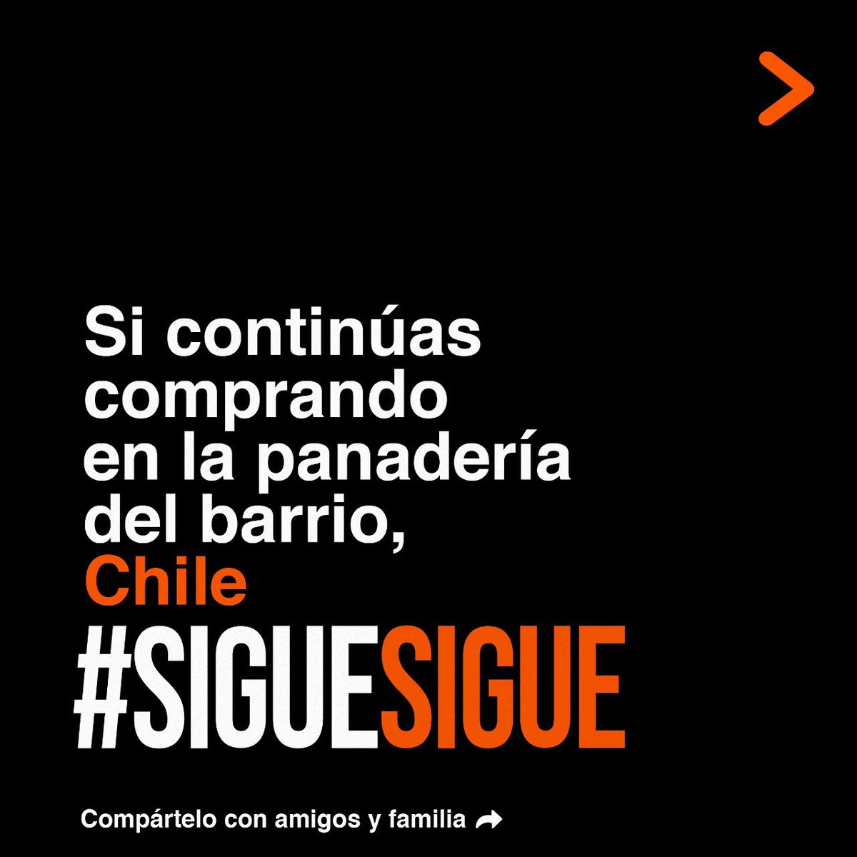 SigueSigueSi's tweet photo. Apoya desde casa a las empresas locales. #SigueSigue pidiendo el pan en la panadería del barrio, así Chile #SigieSigue 🥐🍞😋
.
.
.
#CompraLocal #ConsumoConsciente #QuedateEnCasa #YoMeQuedoEnCasa #MeQuedoEnCasa #Panaderia #Pan #Economia #Chile https://t.co/fhk4VESgSO