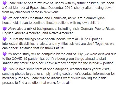 TayTayK02's tweet photo. I want to adopt! I’m #DreamingofaDaughter! If you, or someone you know, is contemplating adoption for your unborn baby girl(s), I’d love to get to know you!
#adoption #adopting #babygirl #multiples #openadoption #adoptababy #lookingtoadopt #infantadoption #becomingamom https://t.co/Z4kKqNlpJN