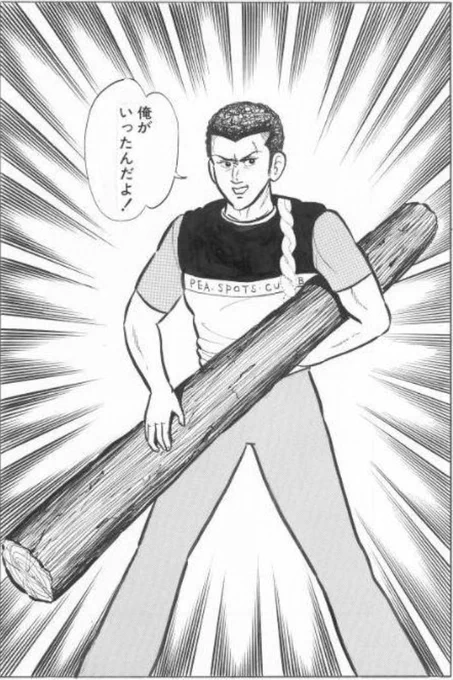 「実録」ってタイトルに掲げた漫画でまさか主人公の兄弟分が丸太持参でケンカに現れて敵をボコボコにするシーンがみられるとは思わんかった 