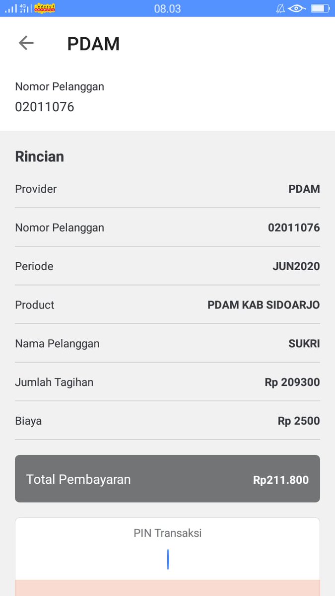 jumpcrewe's tweet photo. @PDAMDeltaTirta min, pdam apakah ada kenaikan? Biasanya habis ndak sampe 100ribu,, https://t.co/wQygNDCAnY