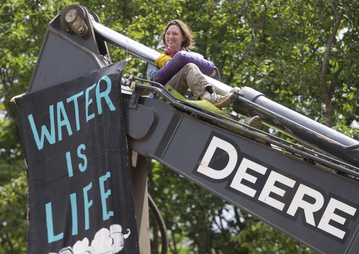 MarkKeam's tweet photo. Union Hill is saved from Atlantic Coast Pipeline. 

Now, we need to save Bent Mountain from Mountain Valley Pipeline. 

I continue to #StandWithRed &amp; Minor &amp; Nutty &amp; @emsatter &amp; everyone who sat in trees and chained themselves to equipment to make #NoMVP a national protest! https://t.co/TyrdBJCP3t