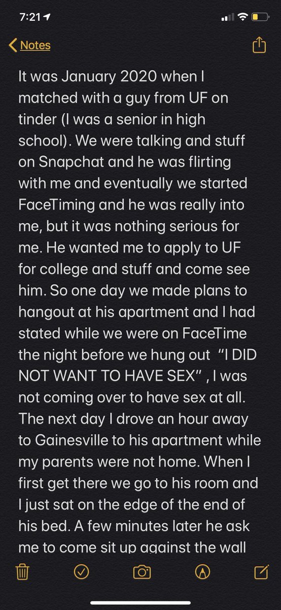 SurvivorsUf's tweet photo. TW: rape, oral sex, coercion 
#UFSurvivor #metoo #UF #BelieveSurvivors https://t.co/X6t0gOI6Sb