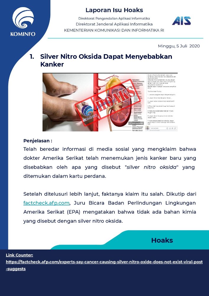 ppid_sukoharjo's tweet photo. Laporan Isu Hoaks, Minggu 5 Juli 2020
@ganjarpranowo
@provjateng
@ppid_jateng
@kominfo_jtg
#ppid
#ppidskh
#ppidskh2020
#isuhoaks
#cucitanganpakaisabun
#JagaJarak
#pakaimasker
#LawanCovid19 https://t.co/yE3ZyAIVtK