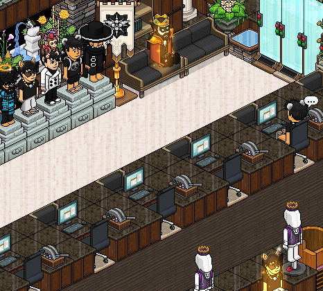 HabboTimes1's tweet photo. HQ Opening: HCA has officially opened their first HQ. They are accepting transfers and they are working on a pay time system and pay 4 times a day. https://t.co/hQpI1gA3uV