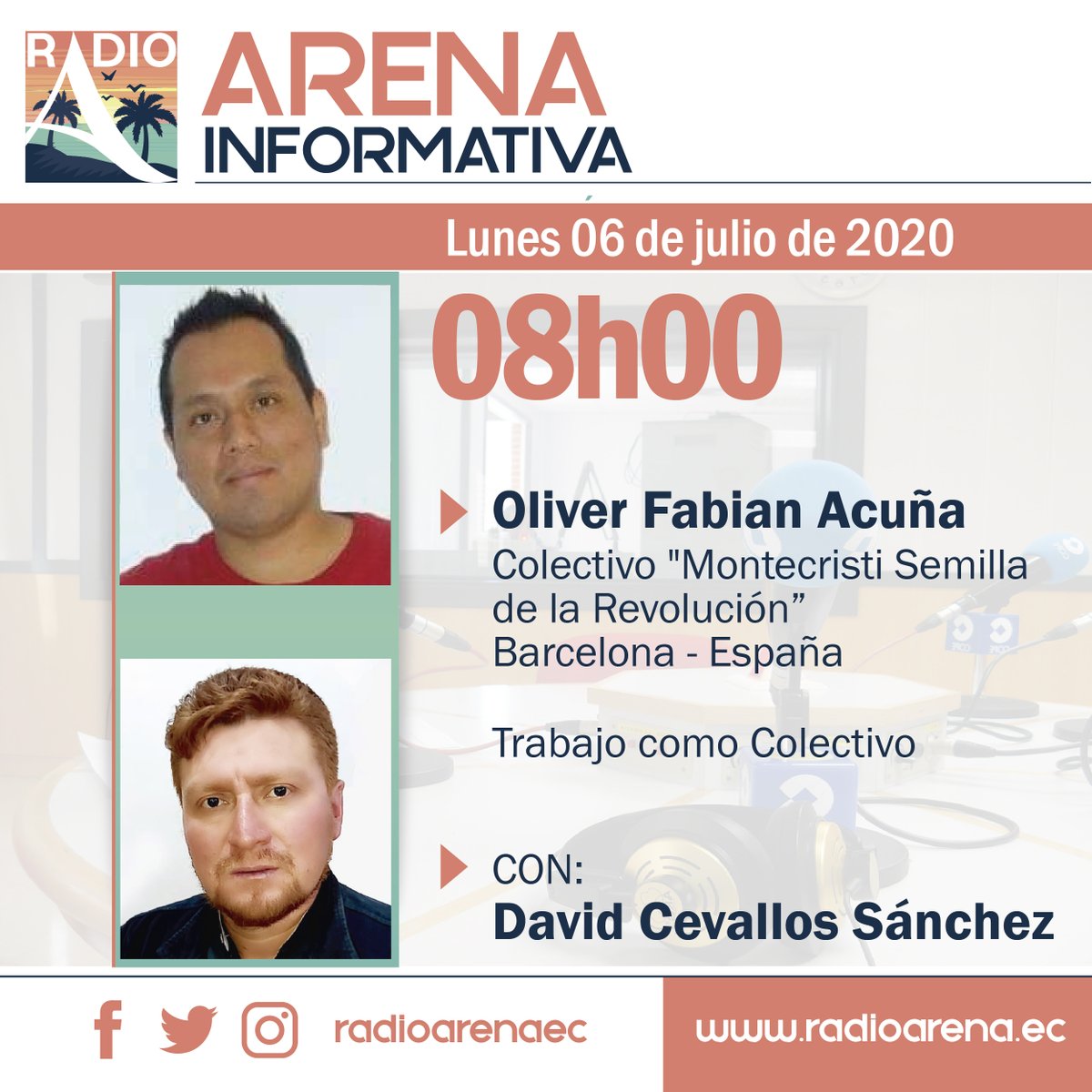 RadioArenaEc's tweet photo. Sintonice Radio Arena 93.7 

Oliver Acuña, nos informa sobre el trabajo que realiza el Colectivo Montecristi Semilla de la Revolución, con David Cevallos

Escúchenos en audio real a través de la 
https://t.co/wzv9OaKJ70 https://t.co/78mW3WHg3z