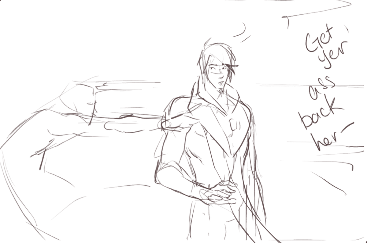 A comic sketch, that I may or may not finish

#Aphelios #sett 