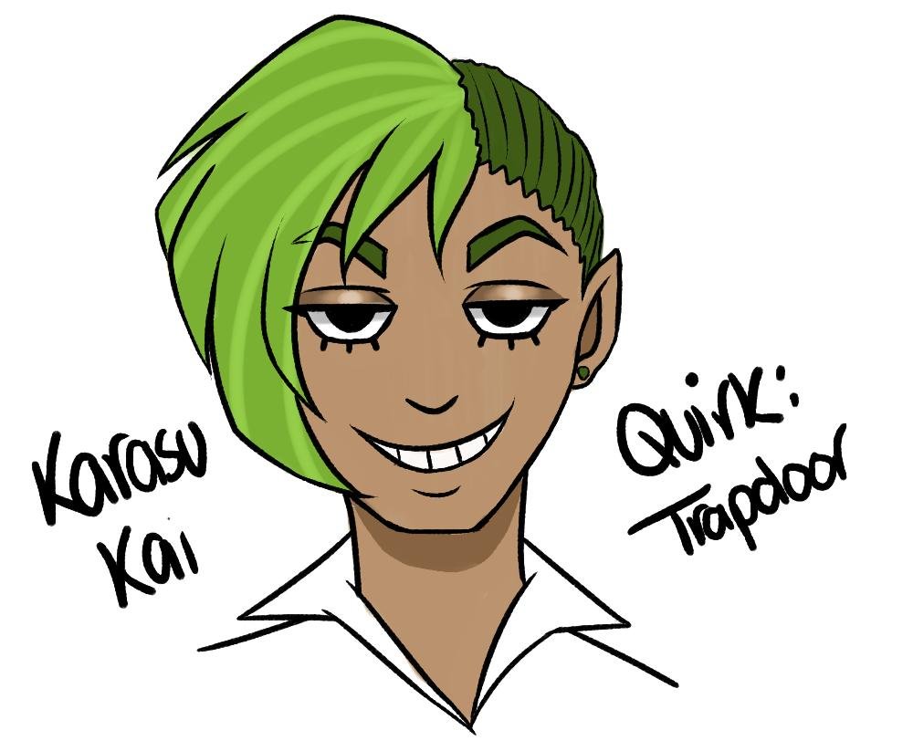 Karasu, BNHA OC, but will likely be revamped into a dnd half-elf or something! a shitty guy who loves to trick people, play pranks, eat hot chip and lie. he is just here to have fun and that's really it! he's never had a goal in his life! pan