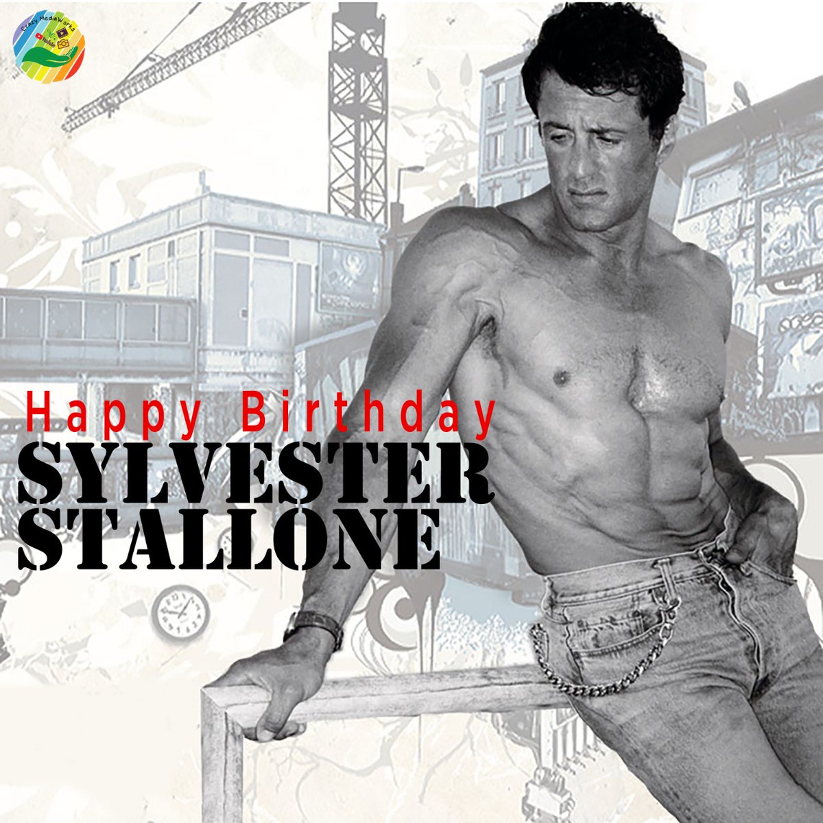 CrazyMediaWorks's tweet photo. Happy Birthday Sylvester Stallone.
#creatives #design #SylvesterStallone  #trending https://t.co/MREv0XjkbD