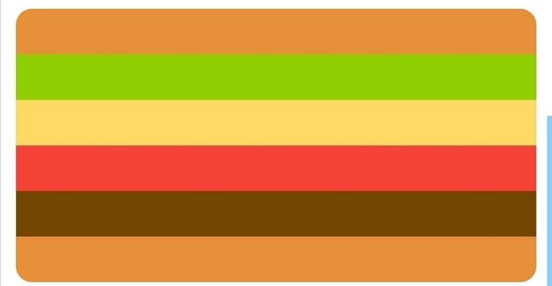 La bandera del orgullo gordo 😂😂🍔🍔🍔