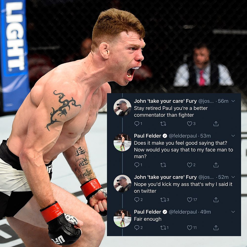 “You’d kick my ass, that’s why I said it on Twitter.” ? ⠀ ⠀ (h/t rudy