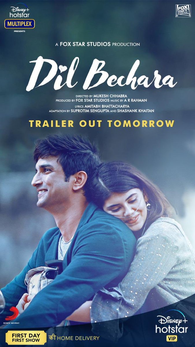 Pardhubabu4005's tweet photo. Let's make this trailer 100 million views and 10 million likes in 24 hours. Please do for @itsSSR anna ❤️😔 Max retweet
#DilBecharaTrailer https://t.co/kvbFoD7ZTN