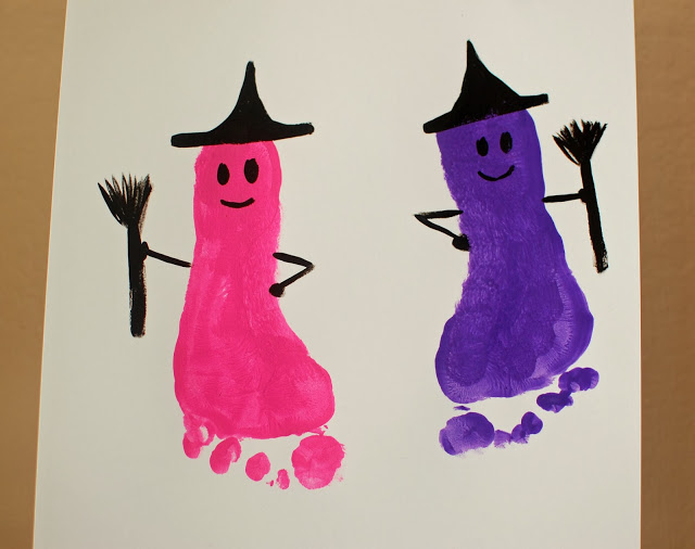 Going on a 30m of googling. I'm failing, but the search is full of happy accidents. Like this. Witches made out of feet. Def should supplant hand turkey as the most popular autumnal kid art. Look how cute this is. We got that one wrong as a species. K back to search