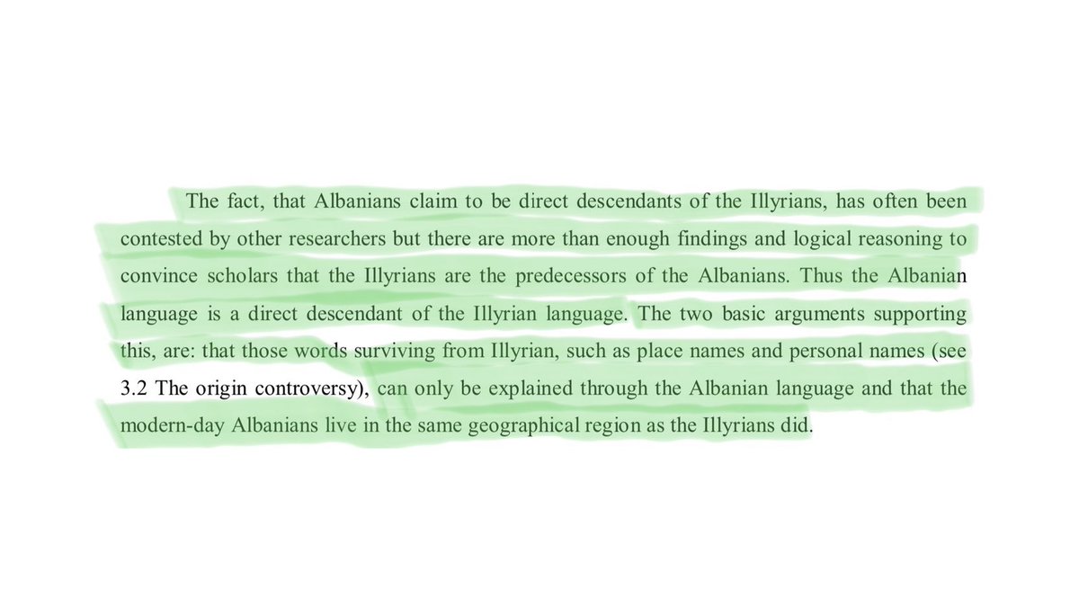 the ILLYRIANS settled in the balkans around the bronze age between 3000 - 2100 before christ - BC | when comparing ILLYRIAN to the current albanian it is the ONLY language it finds explanation from |  http://liu.diva-portal.org/smash/get/diva2:326562/FULLTEXT01.pdf