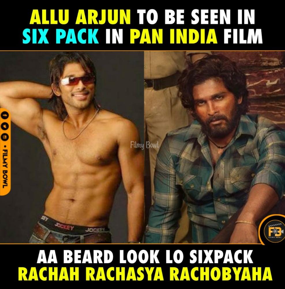 Filmy Bowl Alluarjun To Be Seen In Six Pack In Pan India Film Pushpa Follow Filmybowl Filmy Bowl Alluarjun To Be Seen In Six Pack In Pan India Film Pushpa Follow Filmybowl