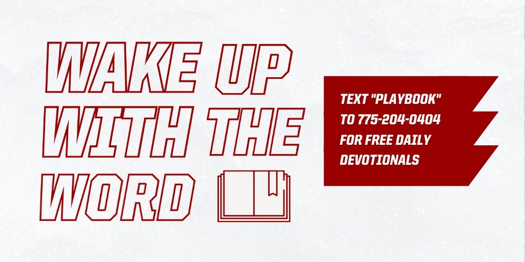 AIAusa's tweet photo. Get daily devotionals sent straight to your phone. Text "PLAYBOOK" to 775-204-0404 and wake up with The Word. https://t.co/PSgcTjzGW2