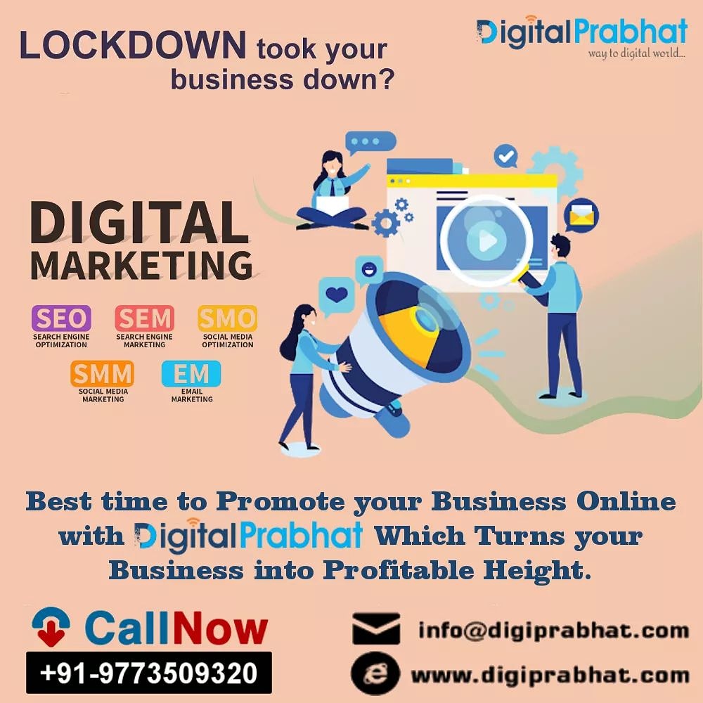 digitalprabhat0's tweet photo. Lockdown took your business down? Best time to promote your business online with Digital Prabhat Which Turns your business into Profitable Height. Contact Us/ Whatsapp @ +91-9773509320 #digitalprabhat #website #digitalmarketing #promoteonline #onlinepresence #marketing #seo #smo https://t.co/CaD9qupquk