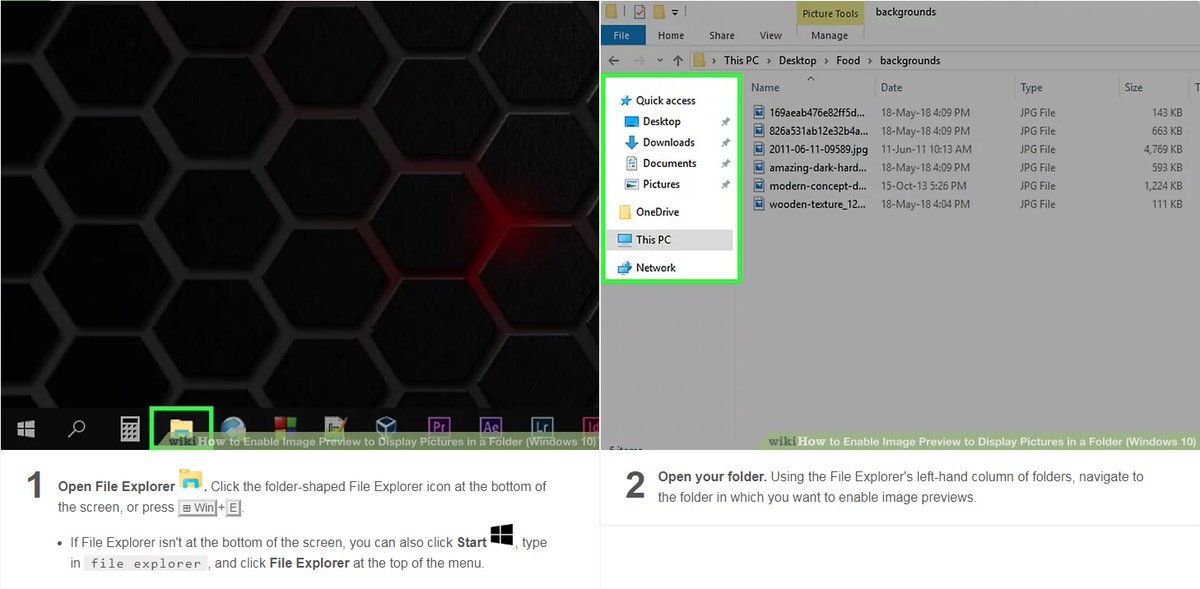 CAStenman's tweet image. How to Enable Image Preview to Display Pictures in a Folder (Windows 10)  bit.ly/2kMYFRu @wikiHow   #Windows10 #ImagePreview #HowTo