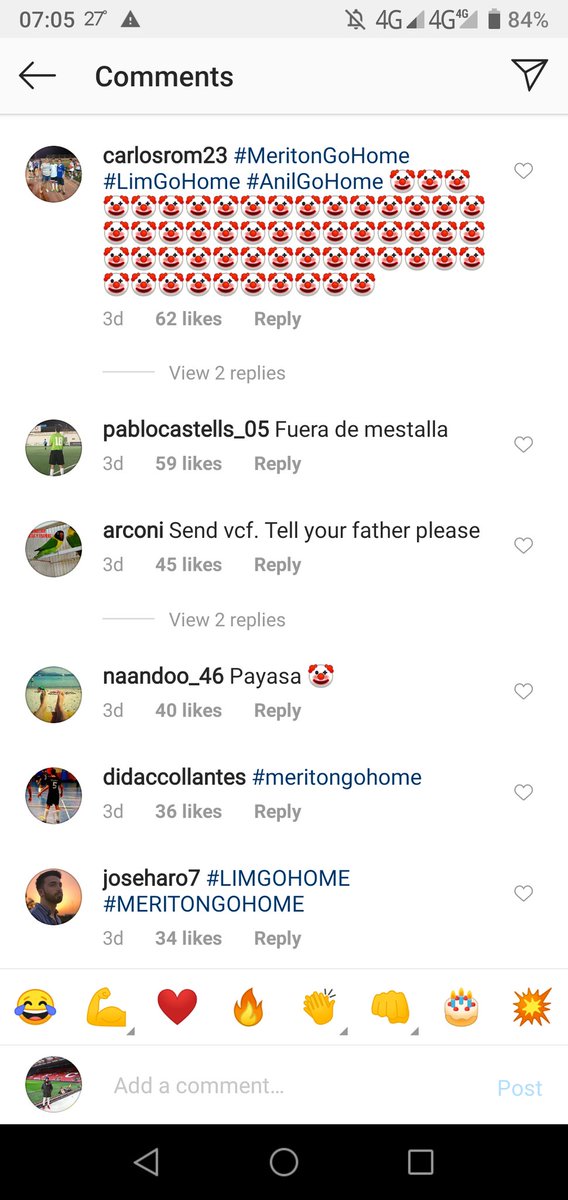 Unfortunately for Lim's daughter, some Valencia fans have used her Instagram page to vent their anger. Her latest post has attracted 3,000 comments mostly from said fans. With the amt of hate, it's understandable that Kim Lim (Peter's Lim daughter) has some strong words. (17/25)