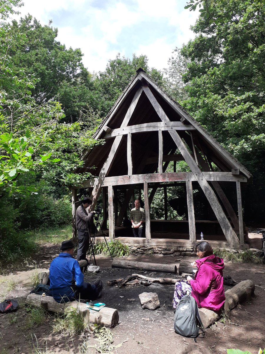 capefarewell's tweet photo. A beautifully poetic Sunday filming in the woods with our amazing #sirenpoets 
@shaguftakiqbal @PeteTheTemp @LivTorc @ChrisEwhite have collaboratively written a poem to launch our project &amp; give you a taste of what's to come.
Trailer coming soon!
#climateisculture #ClimateCrisis https://t.co/0R9X0nRUWV