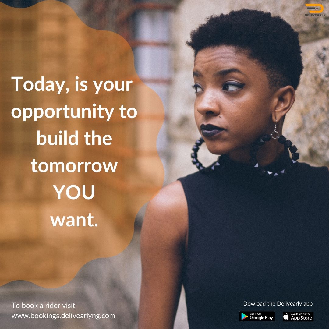 DelivearlyNg's tweet photo. Start now, it is never too late.
Good morning world.
Let's help make those deliveries happen.
#Wedeliverearly #Delivearly #MondayMorning https://t.co/bjZqi8cvfM