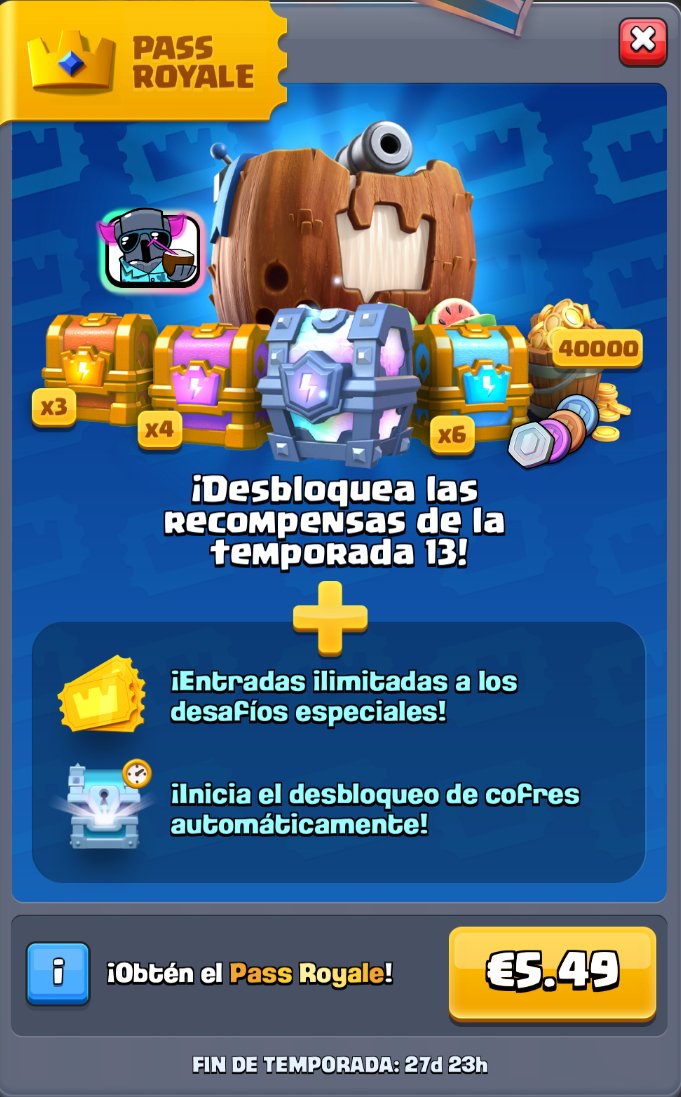 ¡¡SORTEO DE 5 PASES ROYALE!!

Requisitos:
🔄 Retweet a este Tweet
➡️ Seguirme en <a href="/Varik0/">Varik0</a>

Ganador el domingo 12!! Mucha suerte a todos!!