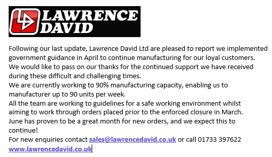 Lawrence David Ltd tweet media