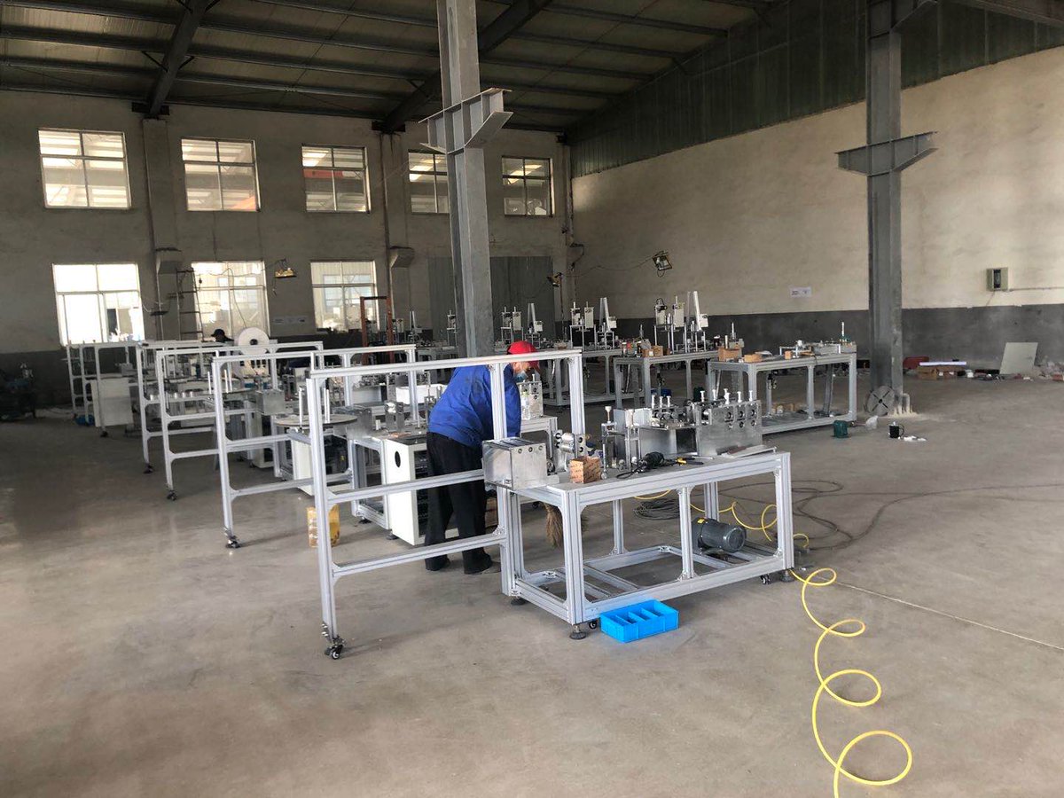 Anna09883622's tweet image. Now the stable production speed of our 3ply Nonwoven Mask Making Machine (1+2) is 100-120 pcs/min and We have greatly improved the 3ply mask body machine (No blank mask over turning part).  Do you know the difference? 
Whatsapp+Wechat: +86 19943813044
#3plymask #maskmakingmachine