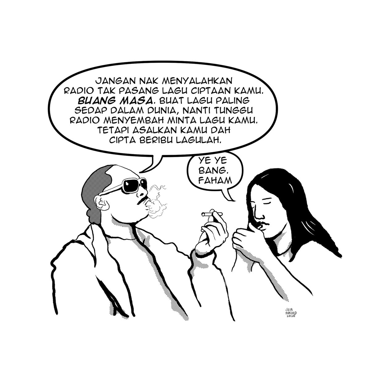 tempatanfm's tweet photo. Baru cipta selagu dua dah rasa nak terkenal dan popular #srdaily https://t.co/Lu2rGDRmmC