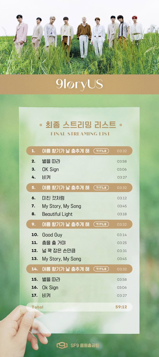 SF9music_'s tweet photo. 🍃최종 스밍 리스트입니다🍃

판타지분들은 확인 후 재생목록을 수정해주세요! https://t.co/xilVkbbRgh