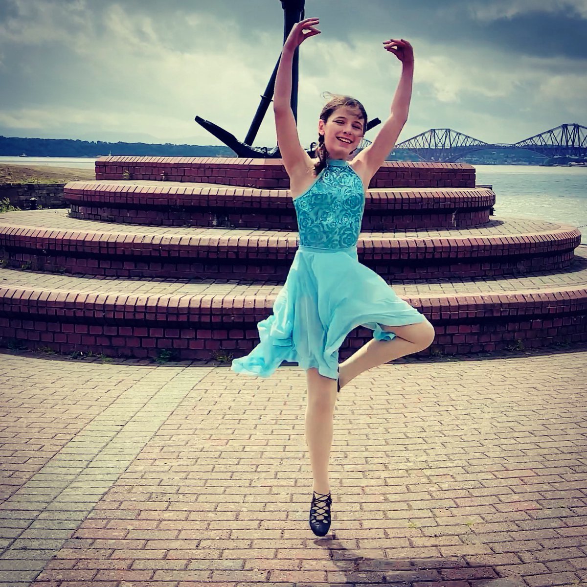 Water, wind and a blue dress for a blue bonnets! #lovehighlanddance