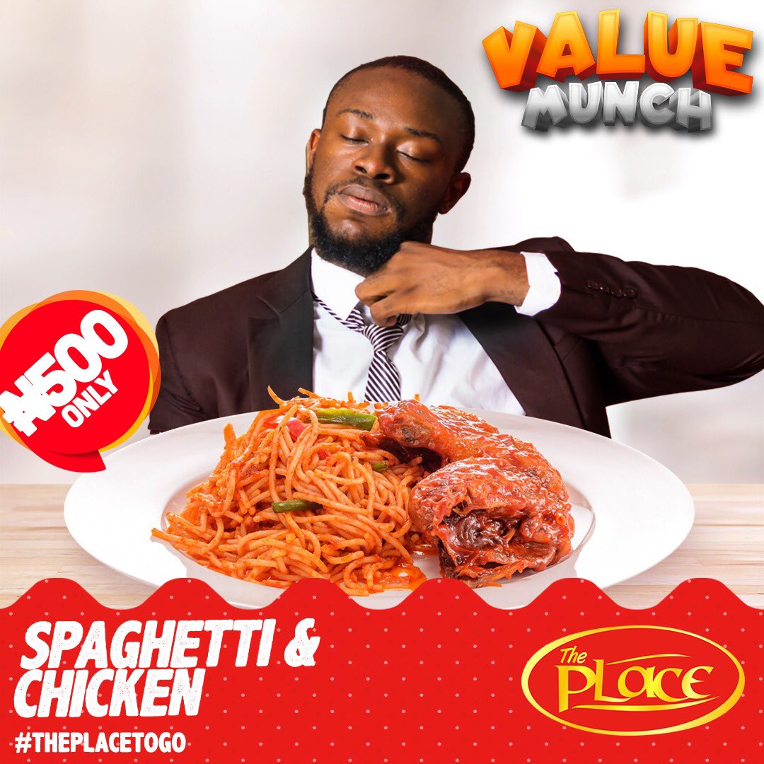 ThePlaceFoodNG's tweet photo. New week, new schedules and life get by faster. Don’t skip a meal due to tight schedules. Save more with our value munch meal offer. Click https://t.co/rKJaTP5AwT to start or walk into any of our restaurants to arrange a pick-up. #valuemunch #theplacefood #theplacetogo https://t.co/vPdoPde1FL