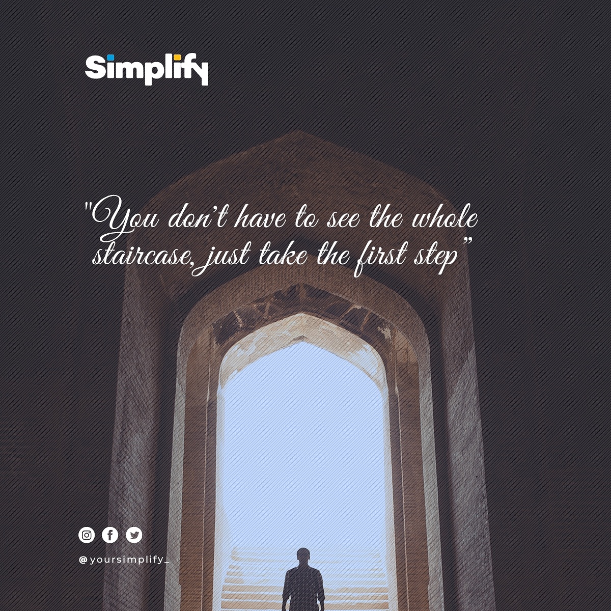 yoursimplify_'s tweet photo. Make sure to take that first step this new week.
 Do have a great week ahead from us @yoursimplify 

#businesssolution #businessowner #businesstoday #retailpossystem #retailsolutions #retailers #inventorymanagementsystem #smartstores #smartbusiness #accountingsolution https://t.co/WL9tlhJfRI