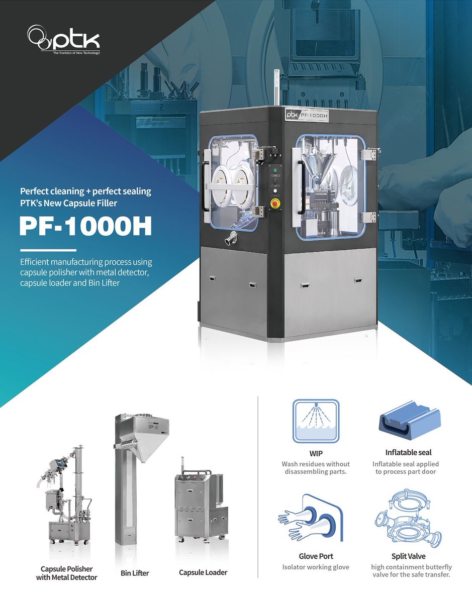 tabletting's tweet photo. PRODUCTION CAPSULE FILLING - High Containment Environments.

PTK PF-1000H. 
See how our products can help improve your current production setup. https://t.co/IG2W2QpIhG #capsulefilling #capsulepolisher @tabletting https://t.co/lHpr277xjb