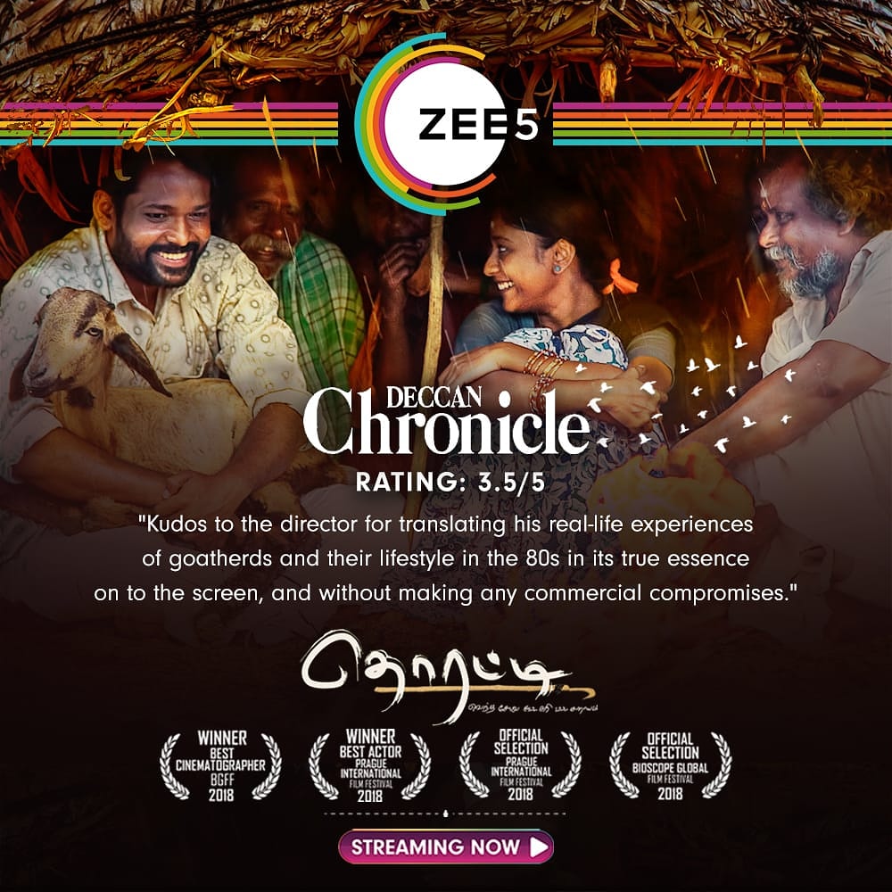 ZEE5Tamil's tweet photo. Check out what Deccan Chronicle has written about the international award winning film #Thorati Stream the movie now only on #ZEE5 #ThoratiOnZEE5

https://t.co/IrzrlObneA

@shamanmithru @shamanpictures @Marimut23867749 @SdcPicturez @kavignar_snehan @kumarSridhardop @manirs_Dir https://t.co/DABL8Mfjwi