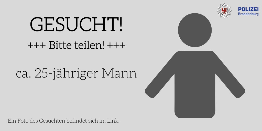 #Fahndung
Nach einem sexuellen Übergriff auf eine 27-Jährige in einem Waldstück zwischen #Berlin und #Kleinmachnow (PM) suchen wir einen Tatverdächtigen mit einer visuellen Fahndungshilfe.
Hinweise: ☎️ 0331 55080 Infos: polizei.brandenburg.de/fahndung/krimi…