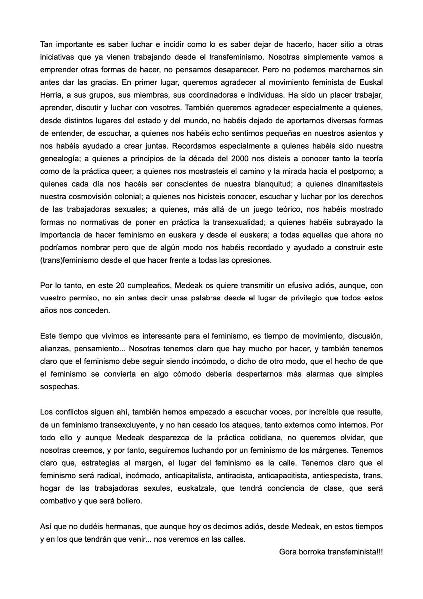 MedeakTF's tweet photo. COMUNICADO: HA SIDO UN PACER.
Este año Medeak cumple 20 años, y con esto, ha llegado la hora de daros nuestro adiós más caluroso. Gracias por tanto, y nos veremos en las calles! https://t.co/eZOPSjbDcv