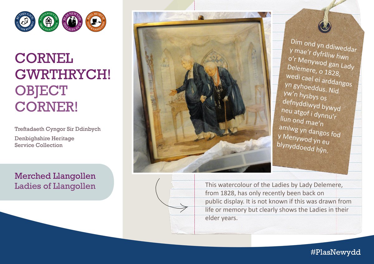 It is always great to re-discover objects within the Denbighshire Heritage Collection. There are many reasons objects are not suitable for display, so it is always very exciting when we get the chance to show some of the rarer items in the collection.