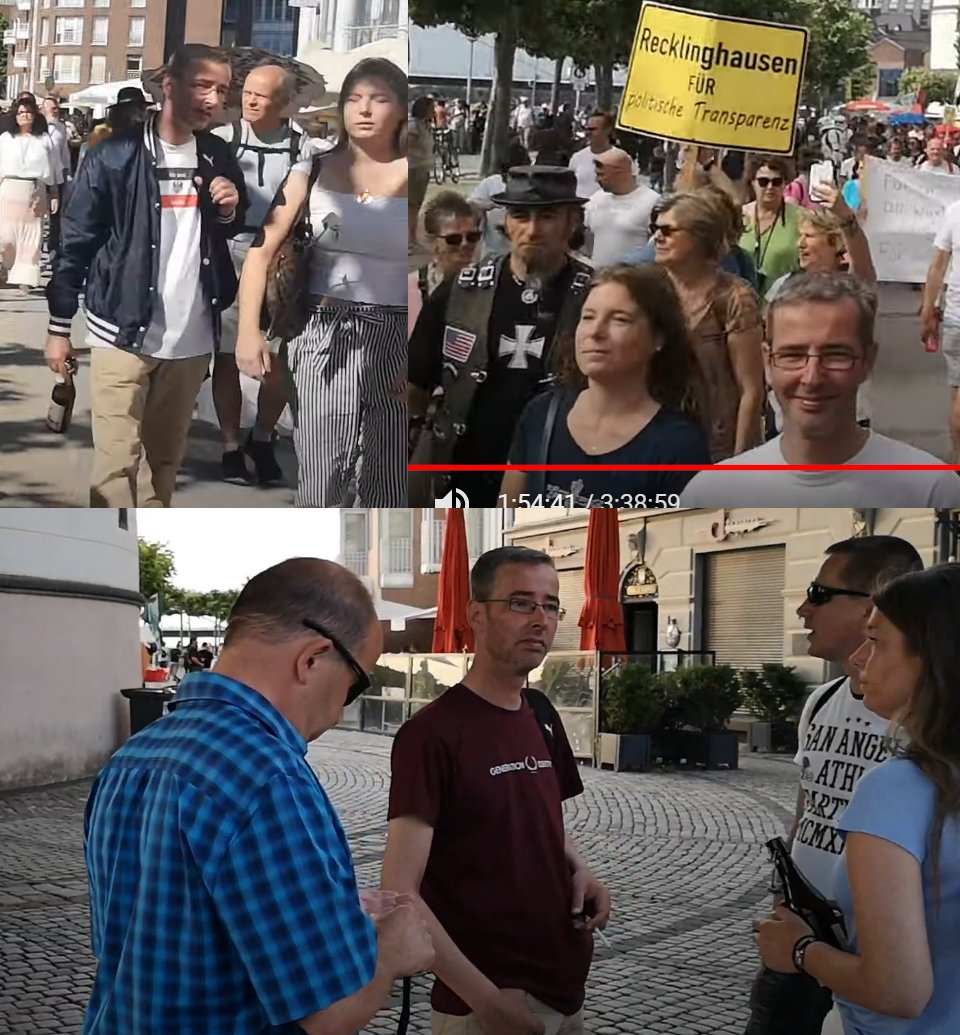 Links: Demo der 'Corona Rebellen Düsseldorf' am 30. Mai
Rechts: Demo der 'Corona Rebellen Düsseldorf' am 27. Juni
Unten: Versammlung der 'Corona Rebellen Düsseldorf' am 1. Juni
